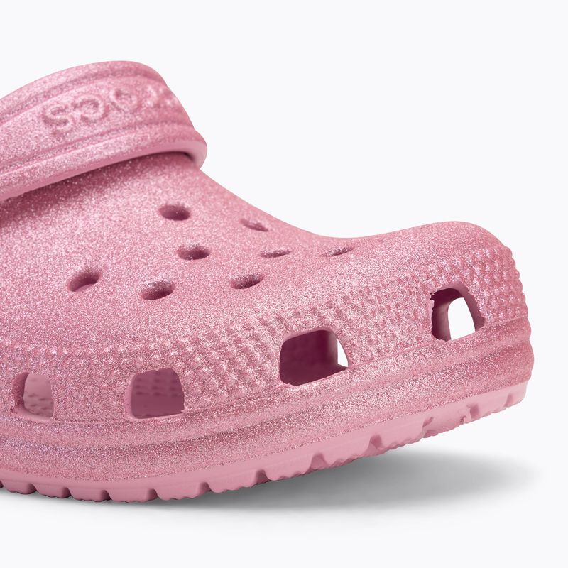 Klapki dziecięce Crocs Classic Glitter Clog Toddler pink tweed glitter 8