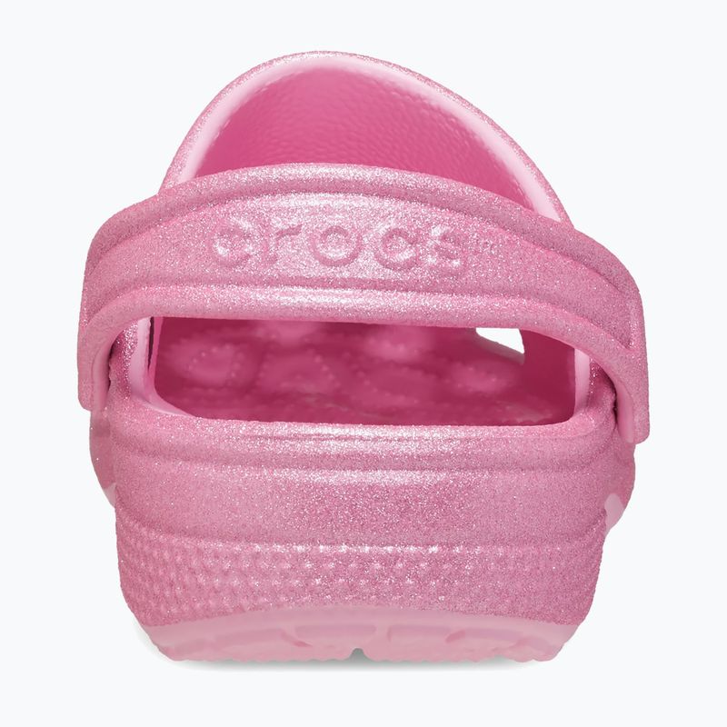 Klapki dziecięce Crocs Classic Glitter Clog Kids pink tweed glitter 3