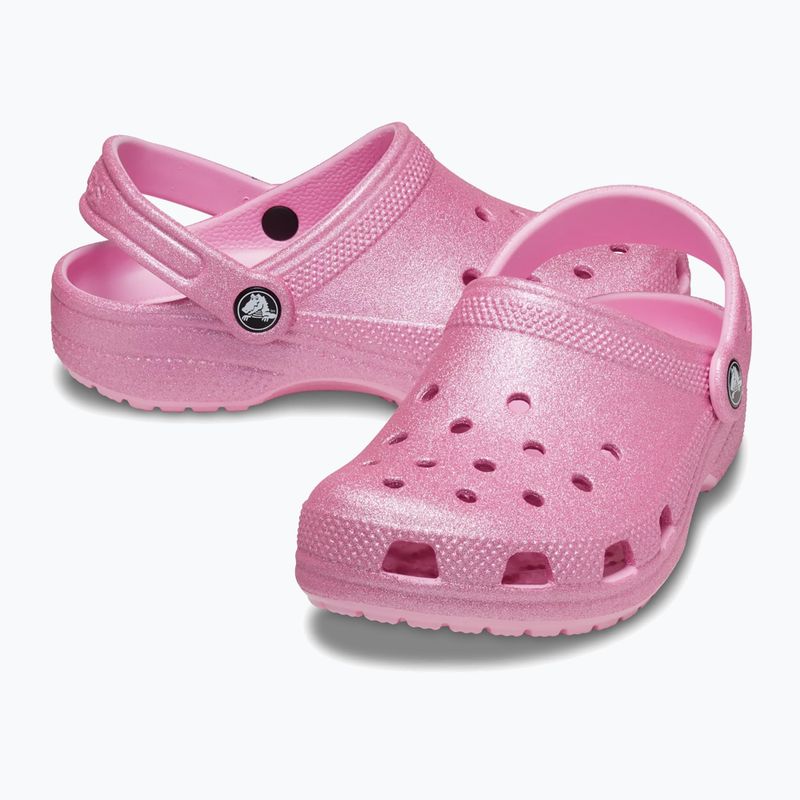 Klapki dziecięce Crocs Classic Glitter Clog Kids pink tweed glitter 6