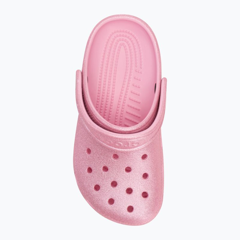 Klapki dziecięce Crocs Classic Glitter Clog Kids pink tweed glitter 6