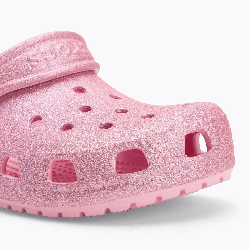Klapki dziecięce Crocs Classic Glitter Clog Kids pink tweed glitter 8