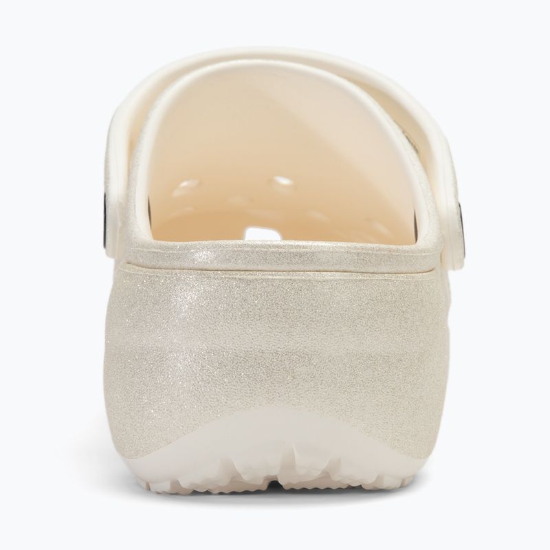 Klapki damskie Crocs Classic Platform Glitter chalk 7