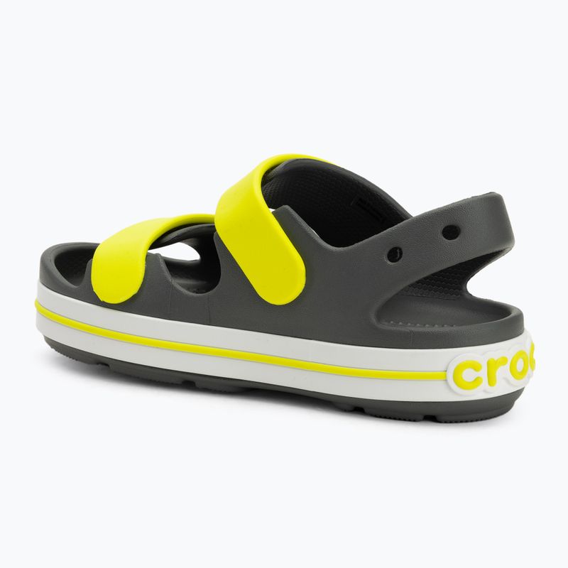 Sandały dziecięce Crocs Crocband Cruiser Kids slate grey/acidity 3