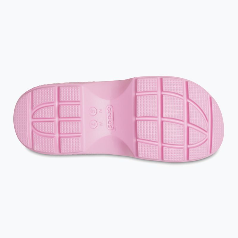 Klapki damskie Crocs Stomp Slide pink tweed 11