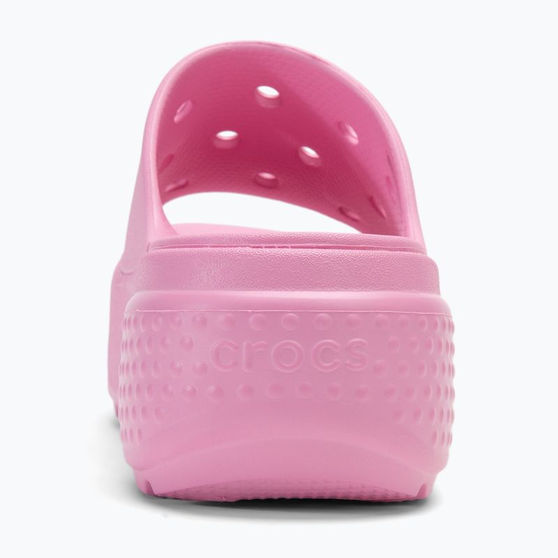 Klapki damskie Crocs Stomp Slide pink tweed 6