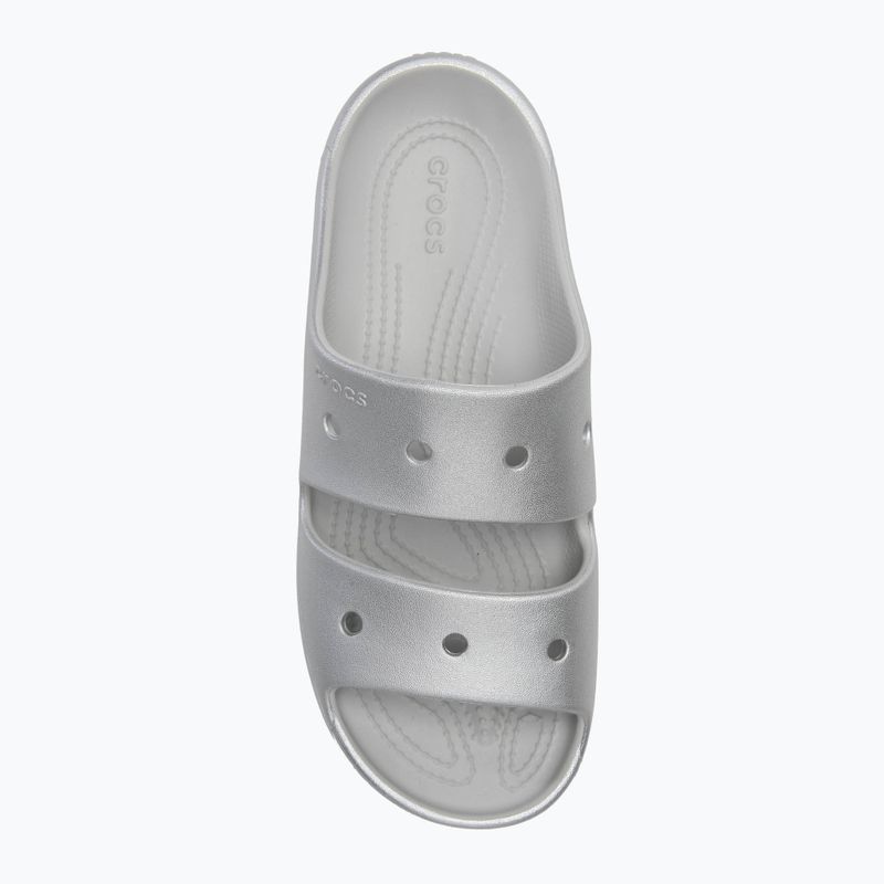 Klapki Crocs Classic Metallic Sandal V2 silver 5