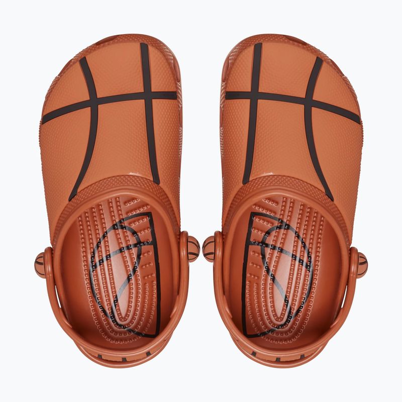 Klapki dziecięce Crocs Classic Basketball Clog K sienna 4
