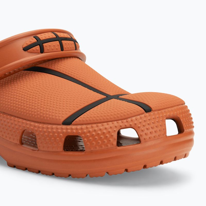 Klapki dziecięce Crocs Classic Basketball Clog K sienna 8