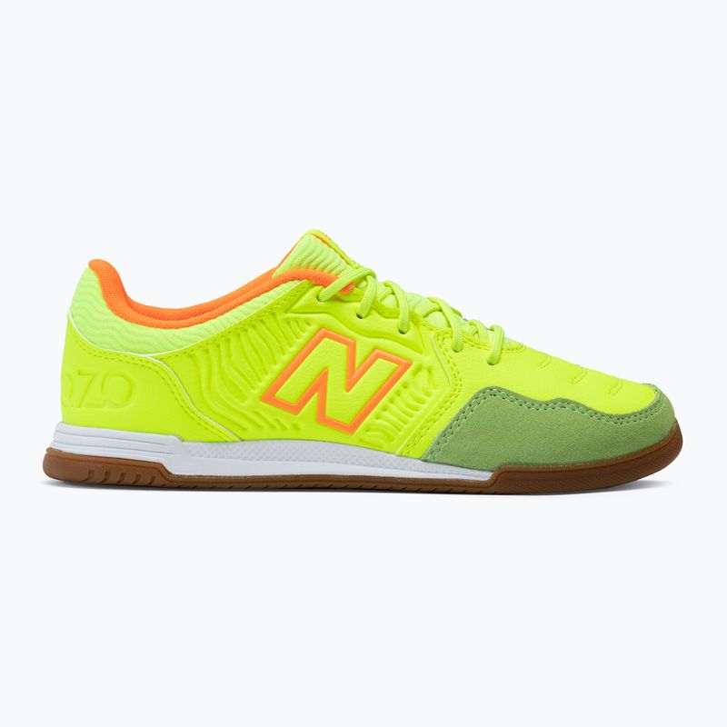 Buty piłkarskie dziecięce New Balance Audazo V5+ Command IN yellow 2