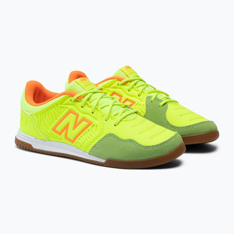 Buty piłkarskie dziecięce New Balance Audazo V5+ Command IN yellow 4