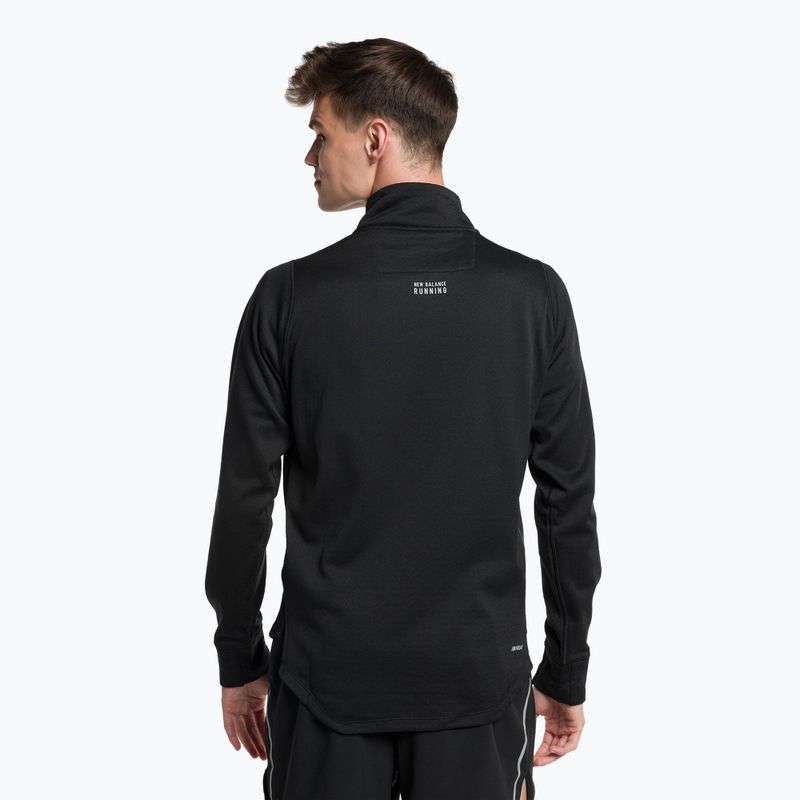 Bluza do biegania męska New Balance Heat Grid Half Zip black 3