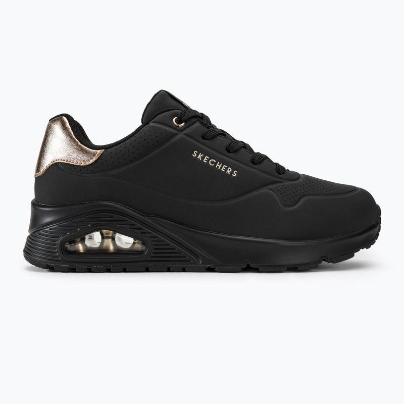 Buty damskie SKECHERS Uno Golden Air black/black/metalic 2