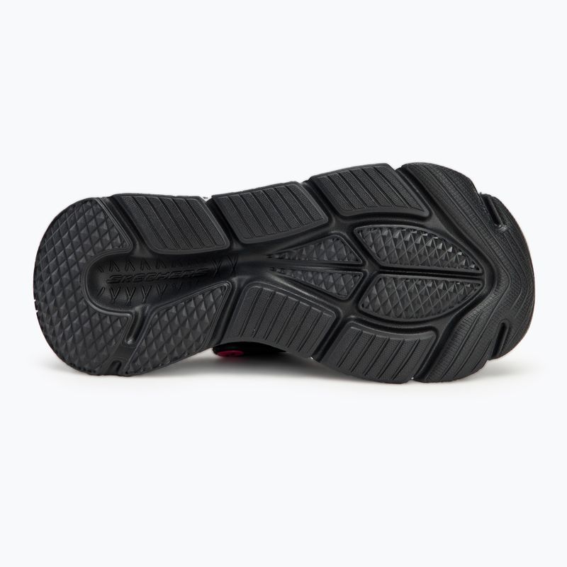 Klapki damskie SKECHERS JGoldcrown Max Cushioning Foamies Love True black 5