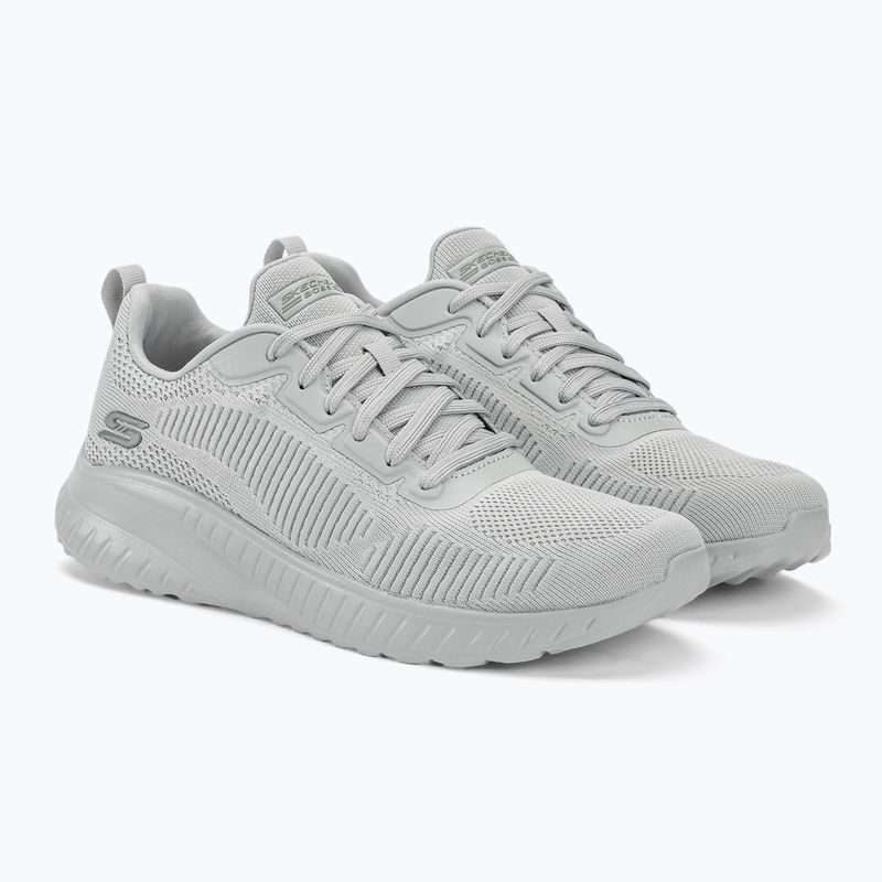 Buty damskie SKECHERS Bobs Squad Chaos Face Off light gray 4