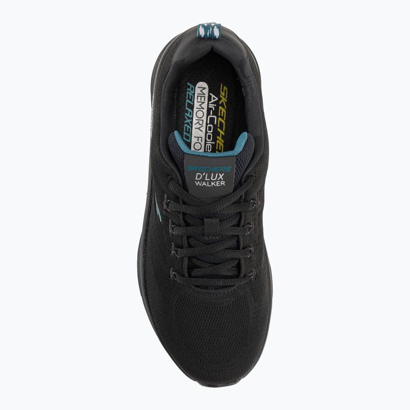 Buty męskie SKECHERS D'Lux Walker Get Oasis black/teal 6