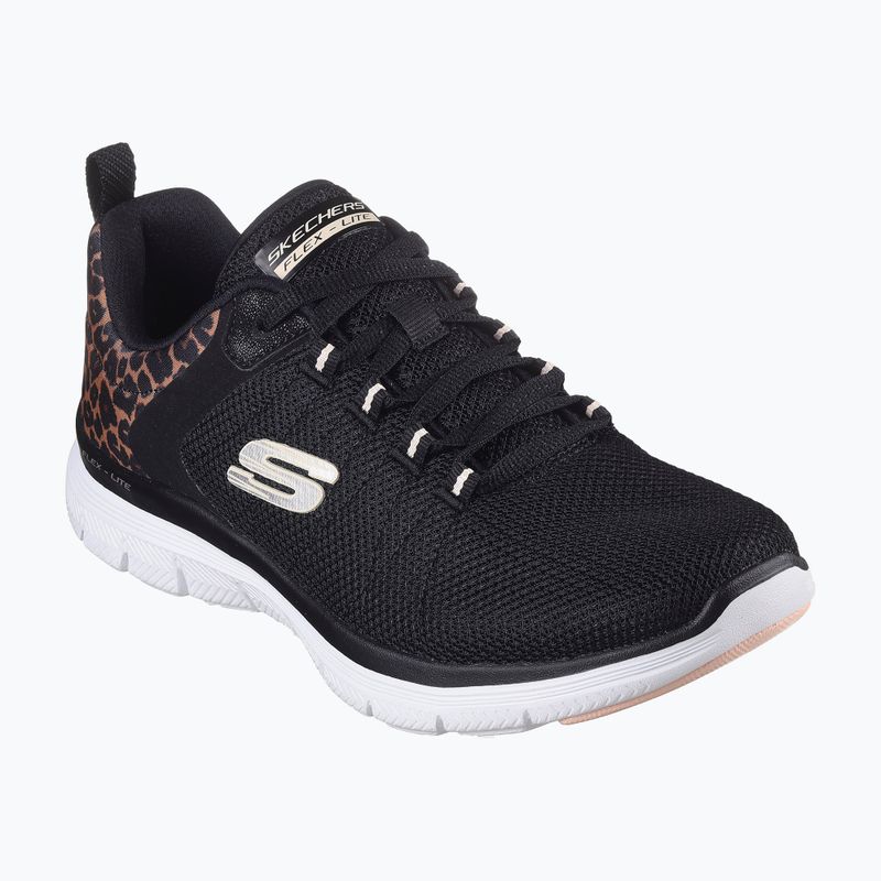 Buty damskie SKECHERS Flex Appeal 4.0 Wild Ballad black/leopard 2
