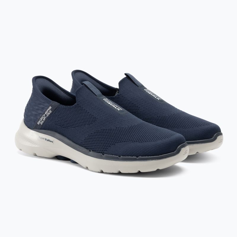 Buty męskie SKECHERS Slip-ins Go Walk 6 Easy On navy/white 4