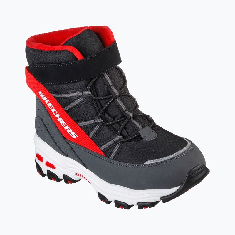 Śniegowce dziecięce SKECHERS D'Lites black/red 7