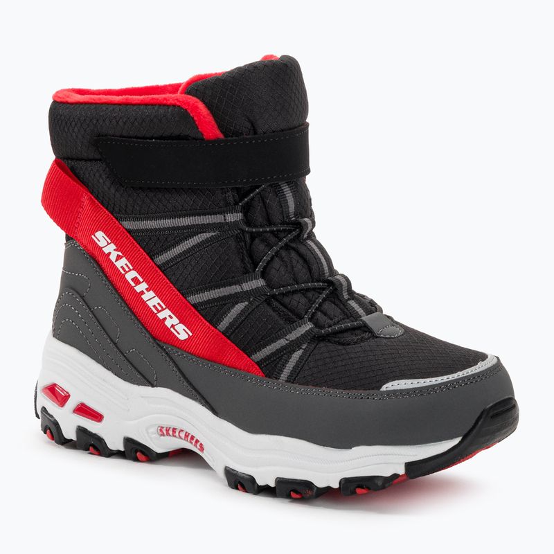 Śniegowce dziecięce SKECHERS D'Lites black/red