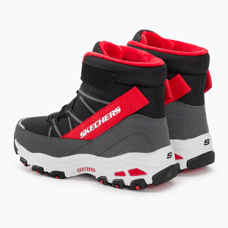 Śniegowce dziecięce SKECHERS D'Lites black/red 3
