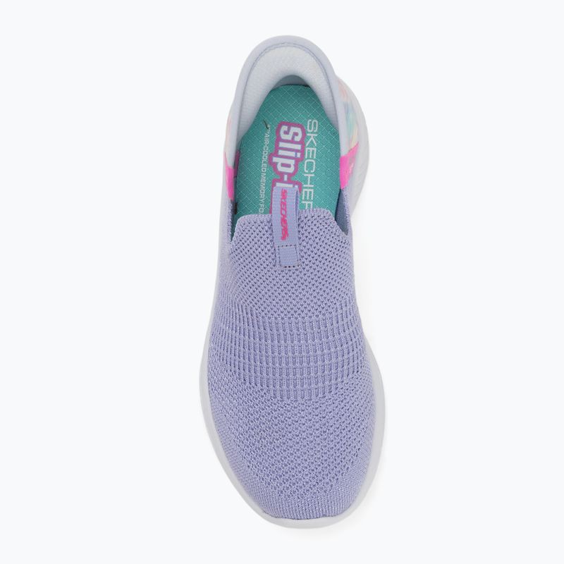 Buty dziecięce SKECHERS Slip-Ins Ultra Flex 3.0 lavender/multi 5