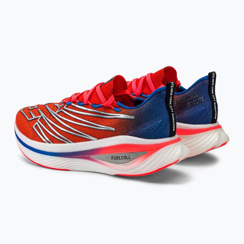 Buty do biegania damskie New Balance NYC Marathon FuelCell SuperComp Elite v3 red 3