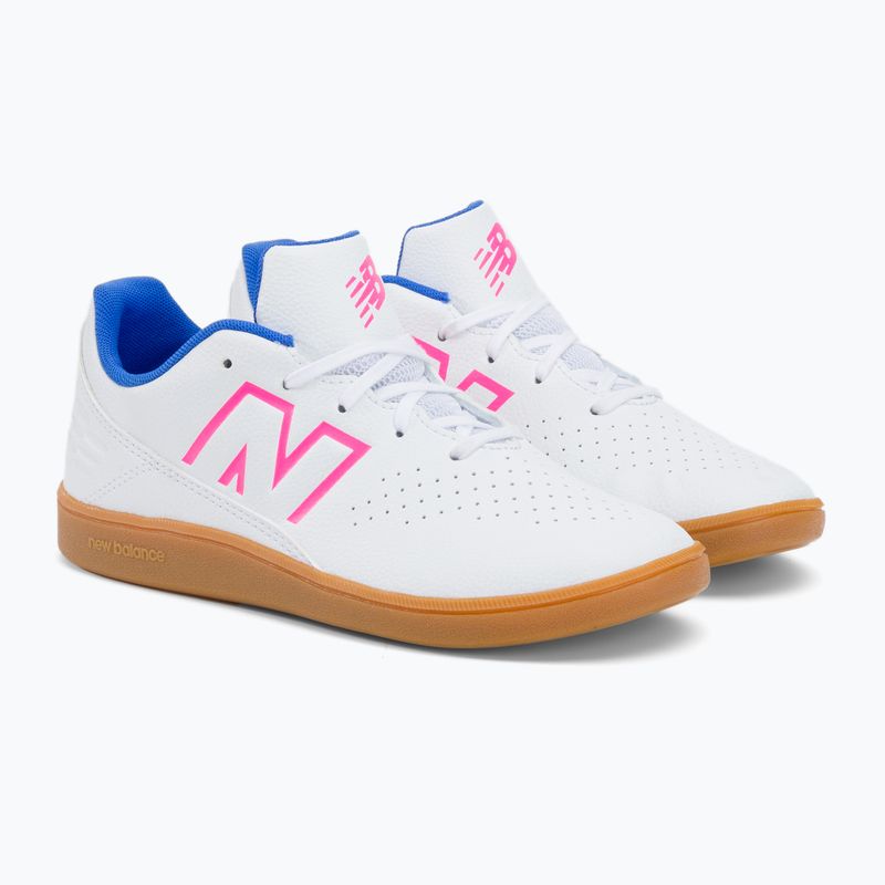 Buty piłkarskie dziecięce New Balance Audazo V6 Control JNR IN SJA3IWB6 white 4