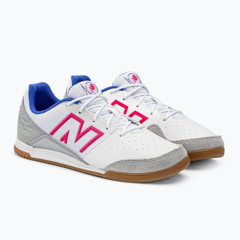 Buty piłkarskie dziecięce New Balance  Audazo V6 Command JNR IN white 4