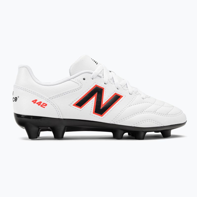 Buty piłkarskie dziecięce New Balance 442's Academy V2 FG white/black 2