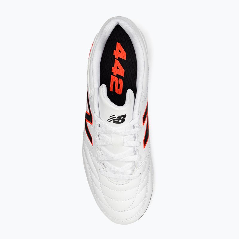Buty piłkarskie dziecięce New Balance 442's Academy V2 FG white/black 6