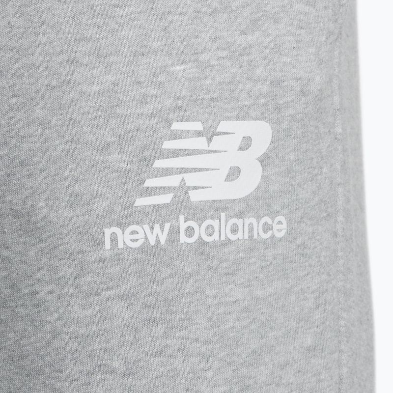 Spodnie męskie New Balance Essentials Stacked Logo French athletic grey 7