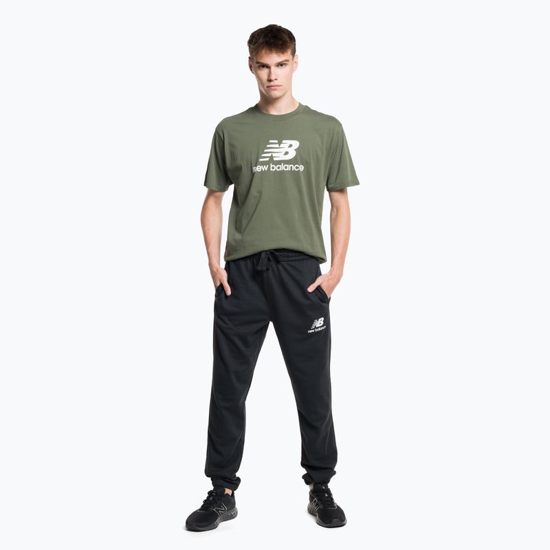Spodnie męskie New Balance Essentials Stacked Logo French black 2