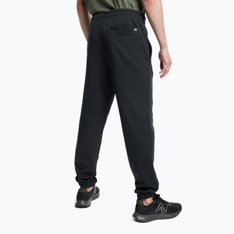 Spodnie męskie New Balance Essentials Stacked Logo French black 3