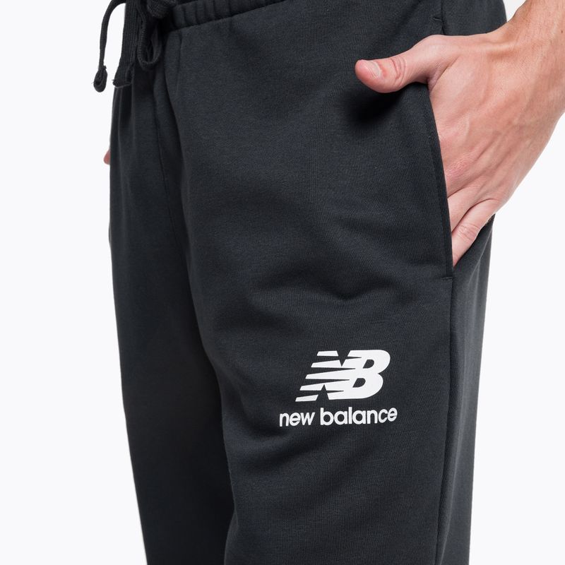 Spodnie męskie New Balance Essentials Stacked Logo French black 4