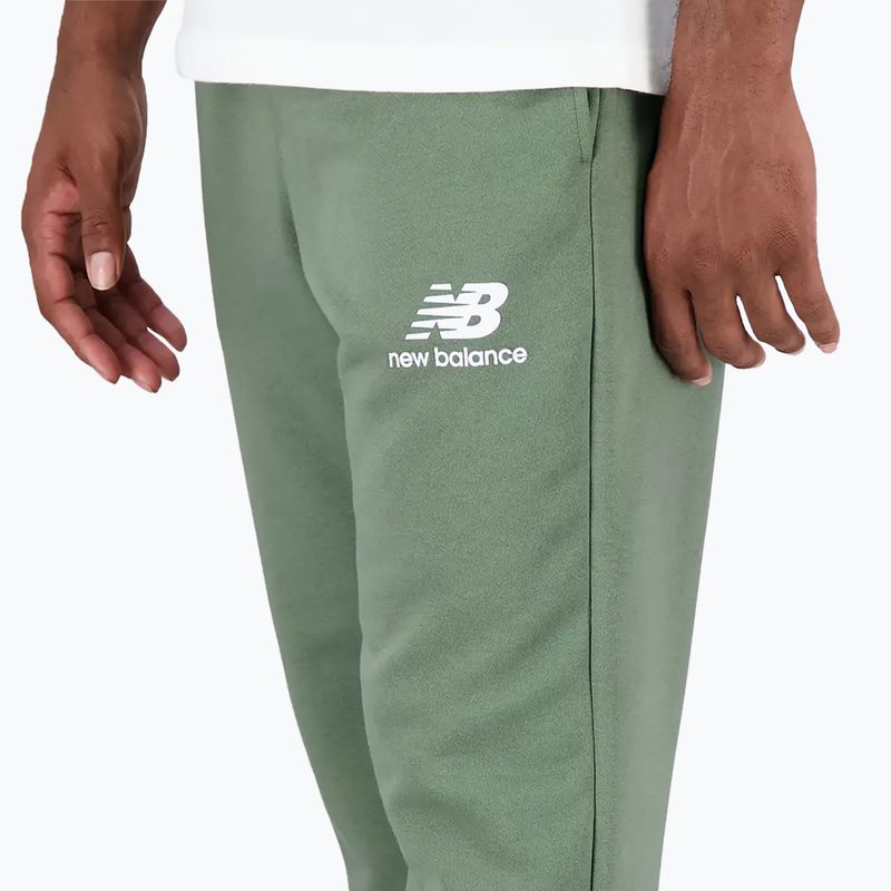 Spodnie męskie New Balance Essentials Stacked Logo French green 5