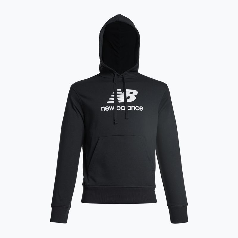 Bluza męska New Balance Essentials Stacked Logo French Terry Hoodie black 9