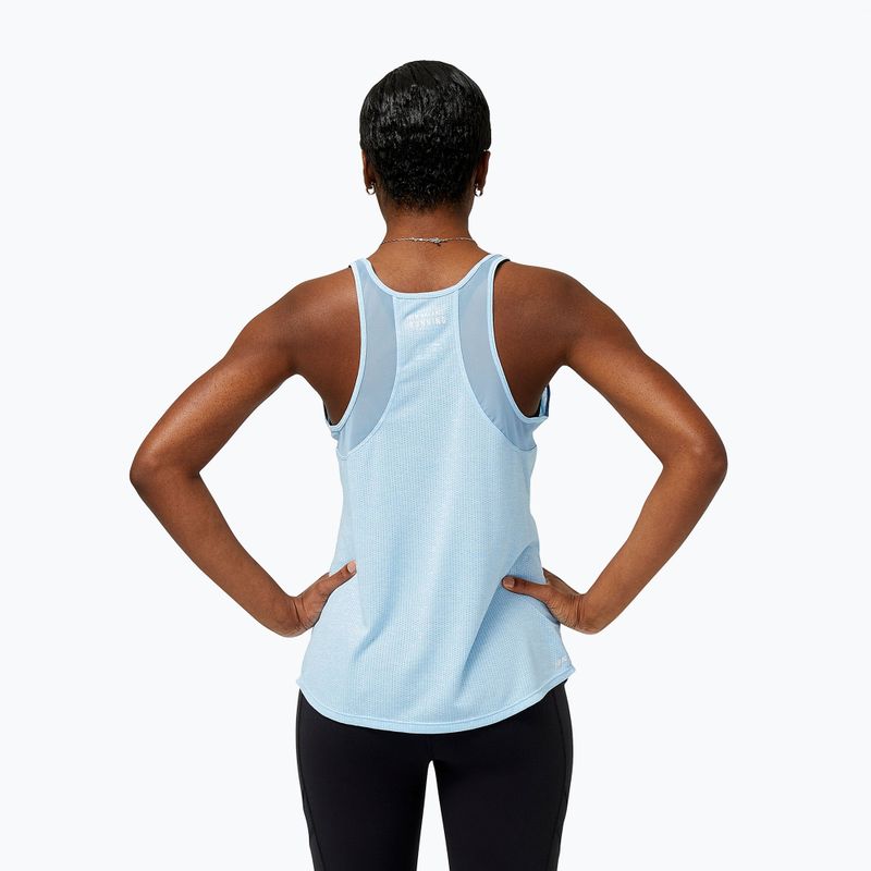 Koszulka do biegania damska New Balance Impact Run Tank bluehaze 3