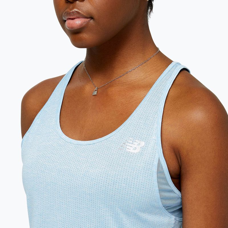 Koszulka do biegania damska New Balance Impact Run Tank bluehaze 4