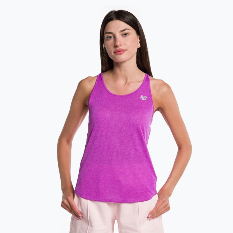 Koszulka do biegania damska New Balance Impact Run Tank cosmic rose