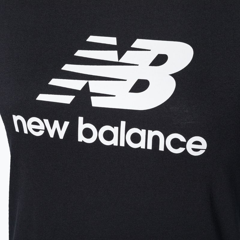 Koszulka damska New Balance Essentials Stacked Logo black 7