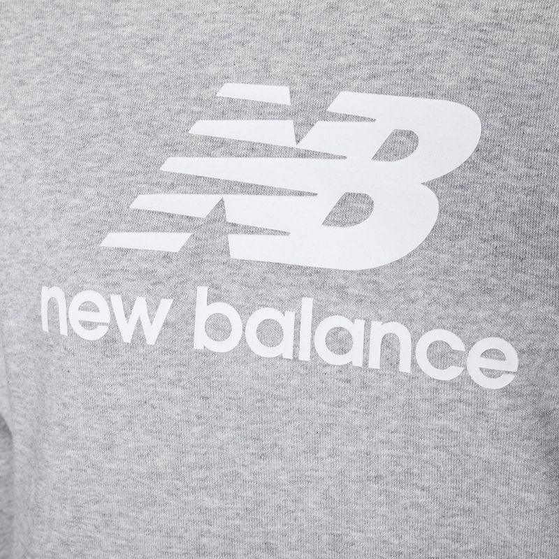 Bluza damska New Balance Essentials Stacked Logo French Terry Hoodie athletic grey 7