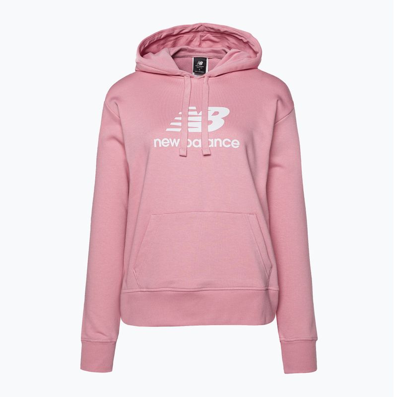 Bluza damska New Balance Essentials Stacked Logo French Terry Hoodie hazy rose 5