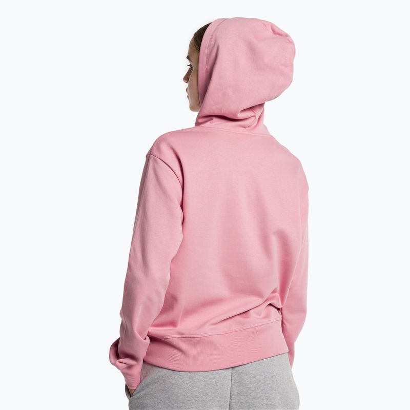 Bluza damska New Balance Essentials Stacked Logo French Terry Hoodie hazy rose 3