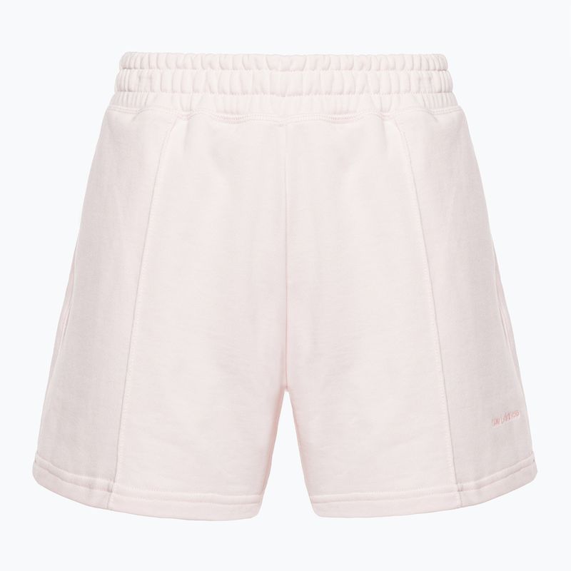 Spodenki treningowe damskie New Balance Athletics Nature State French Terry washed pink 5