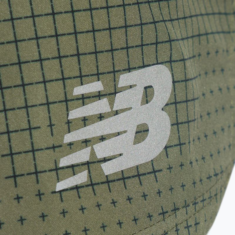 Spodenki do biegania męskie New Balance Printed Impact Run 5" deep olive green 9