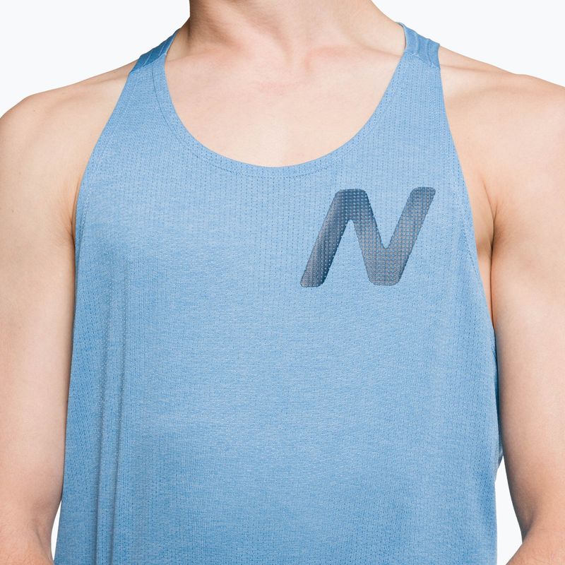 Koszulka do biegania męska New Balance Graphic Impact Run Singlet heritage blue heather 4