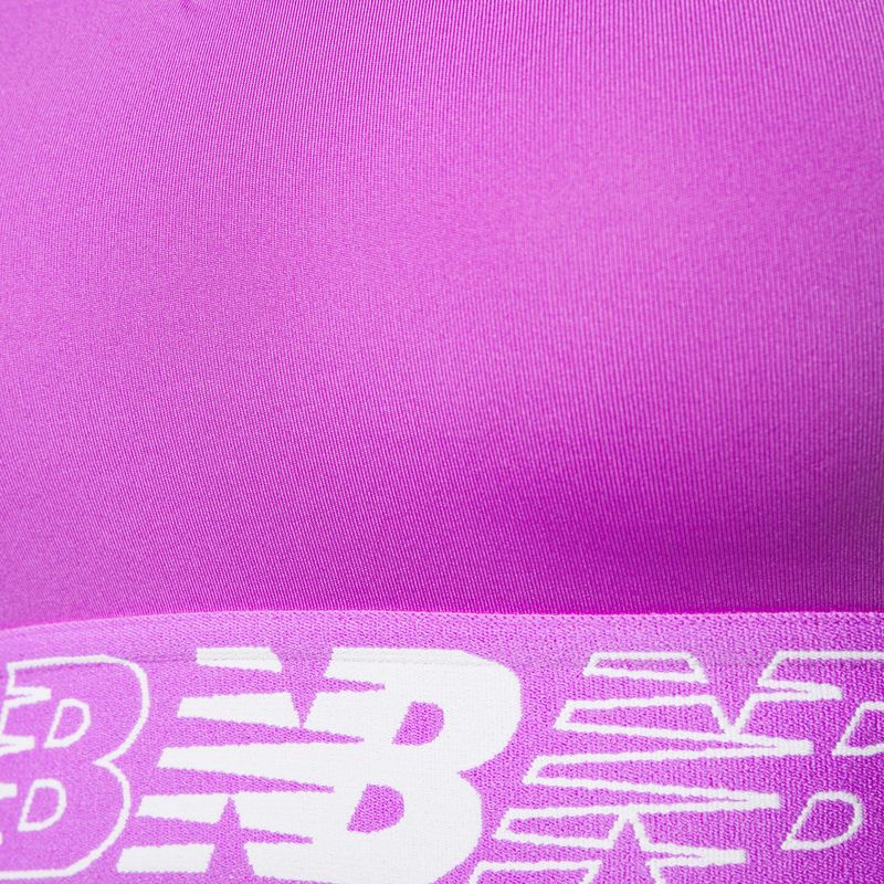 Biustonosz treningowy New Balance Pace Bra 3.0 cosmic rose 8