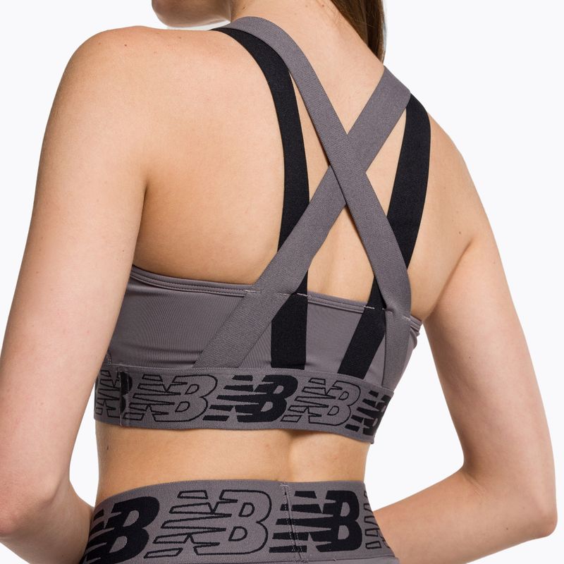 Biustonosz treningowy New Balance Relentless Crop Bra zinc 4