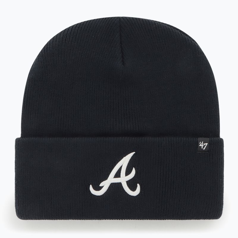 Czapka zimowa 47 Brand MLB Atlanta Braves Haymaker navy