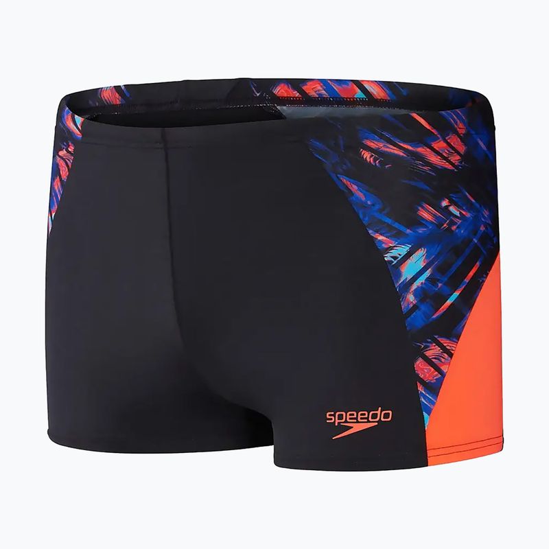 Bokserki pływackie męskie Speedo Eco END+ Splice Aquashort black/orange 6